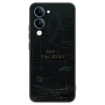 Picasee silikonowe czarne etui na Vivo Y29s 5G - DON´T TAG