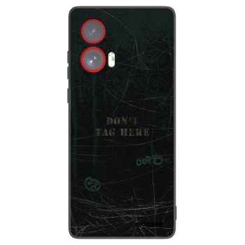 Picasee silikonowe czarne etui na Motorola Edge 50 Fusion - DON´T TAG