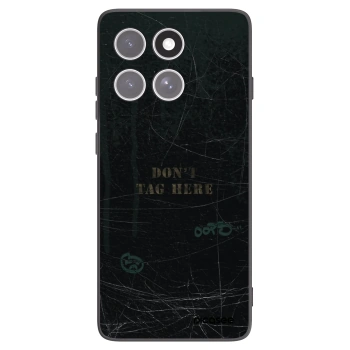 Picasee silikonowe czarne etui na Motorola Edge 60 Fusion - DON´T TAG