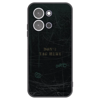 Picasee silikonowe czarne etui na Xiaomi Redmi 15C 5G - DON´T TAG
