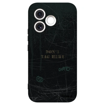 Picasee silikonowe czarne etui na Honor 600 Lite - DON´T TAG