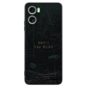 Picasee silikonowe czarne etui na Motorola Moto G06 - DON´T TAG