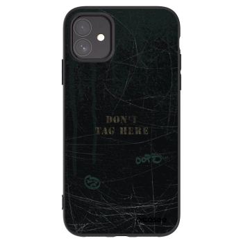 Picasee silikonowe czarne etui na Apple iPhone 11 - DON´T TAG