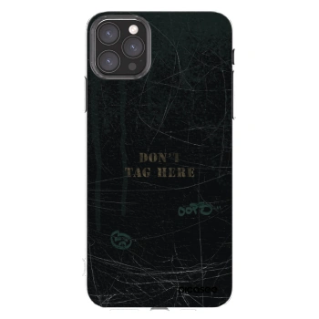 Picasee silikonowe przeźroczyste etui na Apple iPhone 11 Pro Max - DON´T TAG