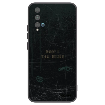Picasee silikonowe czarne etui na Huawei Nova 5T - DON´T TAG