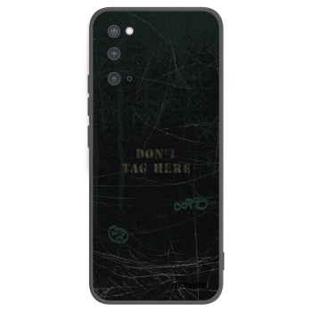 Picasee silikonowe czarne etui na Samsung Galaxy S20 G980F - DON´T TAG