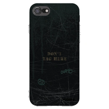 Picasee silikonowe przeźroczyste etui na Apple iPhone SE 2020 - DON´T TAG