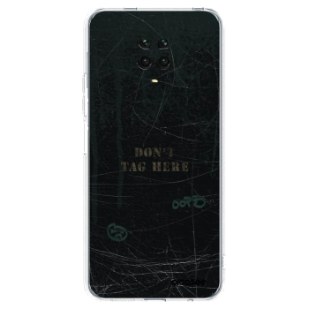 Picasee silikonowe przeźroczyste etui na Xiaomi Redmi Note 9 Pro - DON´T TAG