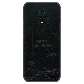 Picasee silikonowe czarne etui na Xiaomi Redmi Note 9 Pro - DON´T TAG