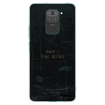 Picasee silikonowe czarne etui na Xiaomi Redmi Note 9 - DON´T TAG