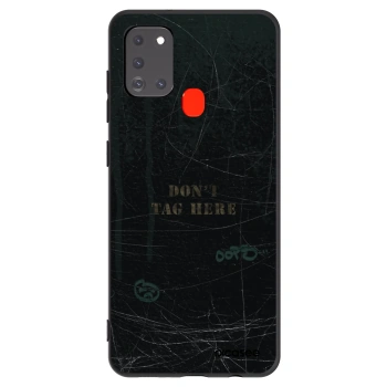 Picasee silikonowe czarne etui na Samsung Galaxy A21s - DON´T TAG