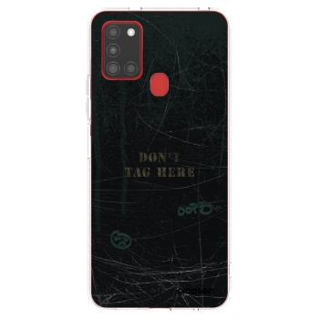 Picasee silikonowe przeźroczyste etui na Samsung Galaxy A21s - DON´T TAG
