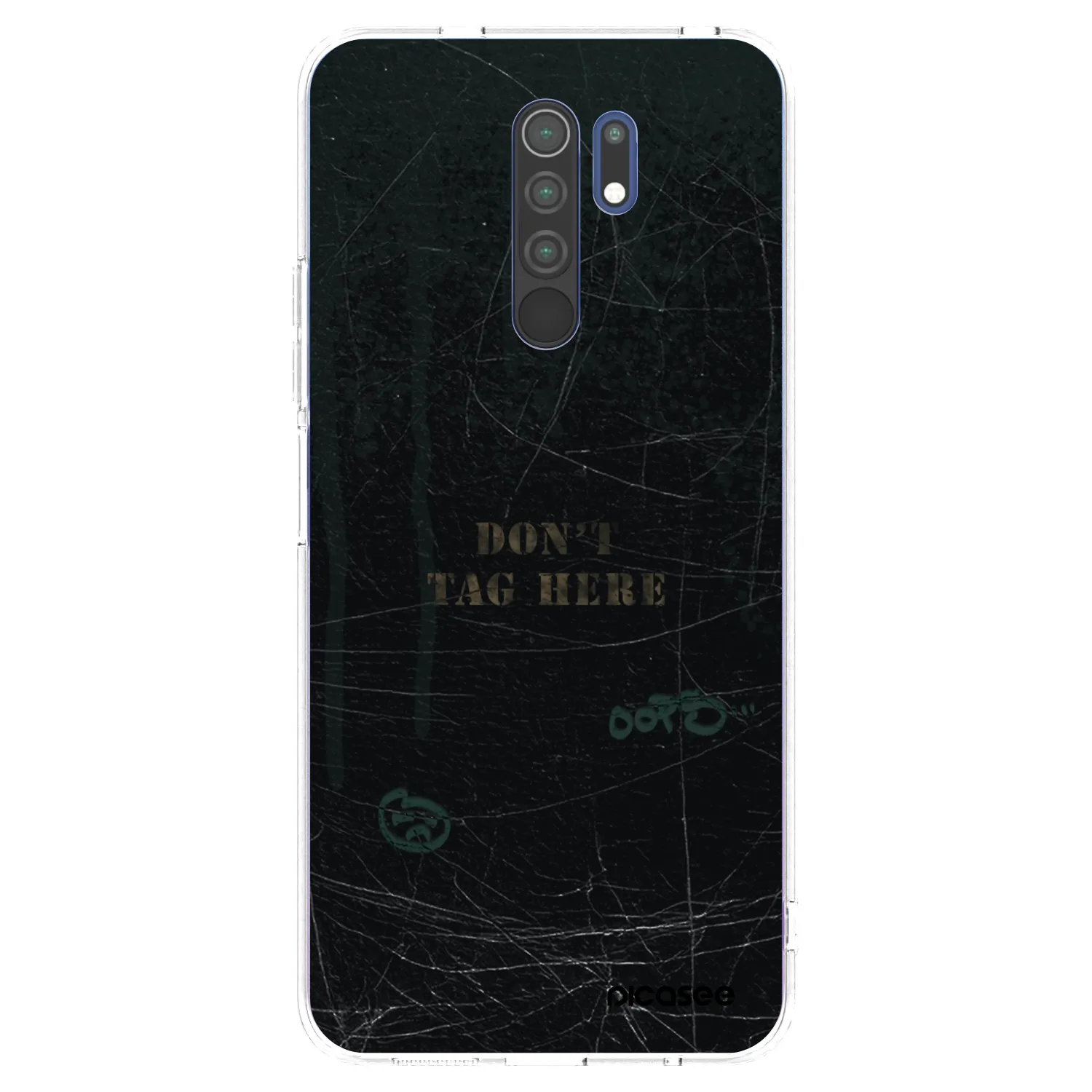 Picasee silikonowe przeźroczyste etui na Xiaomi Redmi 9 - DON´T TAG