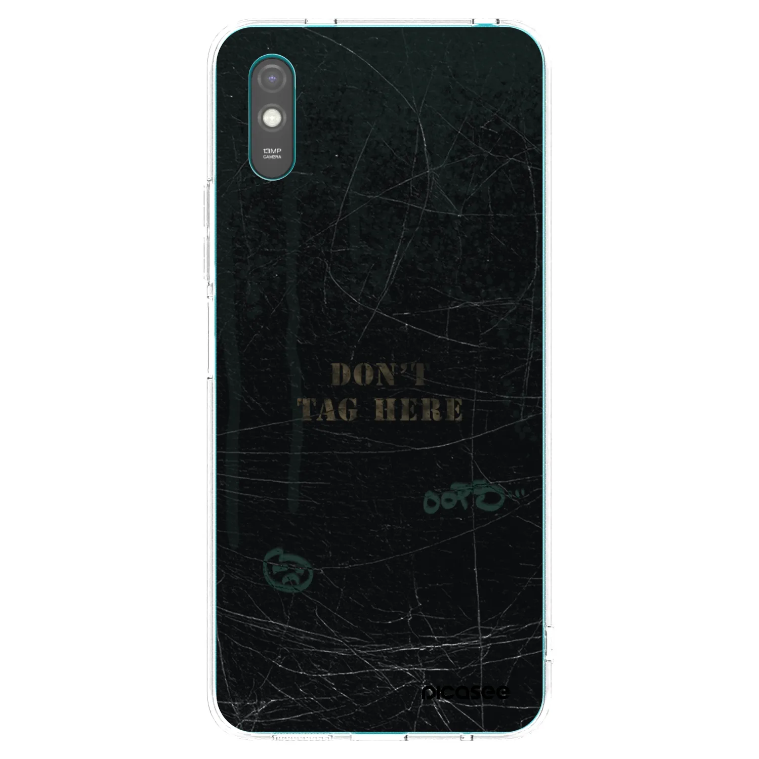 Picasee silikonowe przeźroczyste etui na Xiaomi Redmi 9A - DON´T TAG