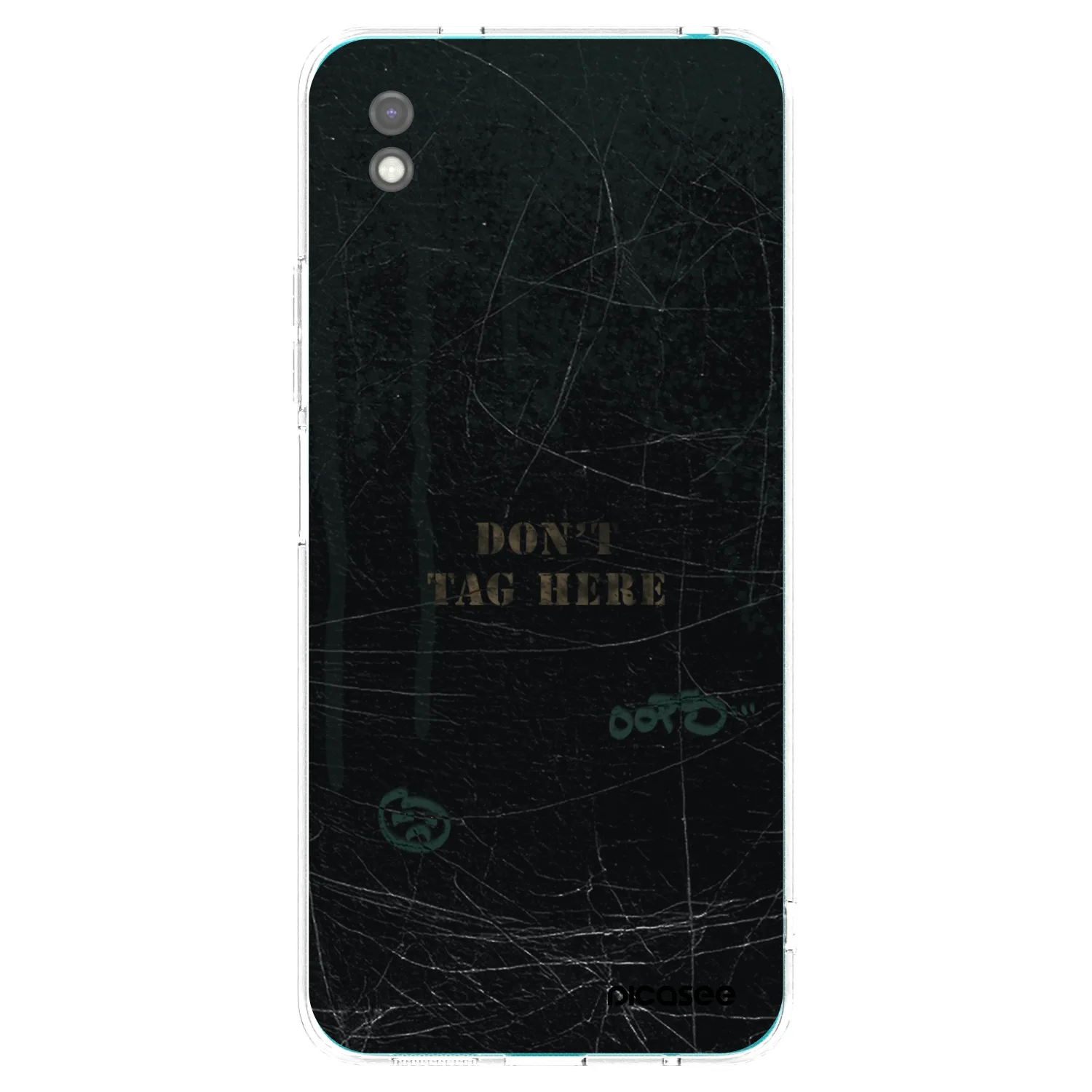 Picasee silikonowe czarne etui na Xiaomi Redmi 9A - DON´T TAG