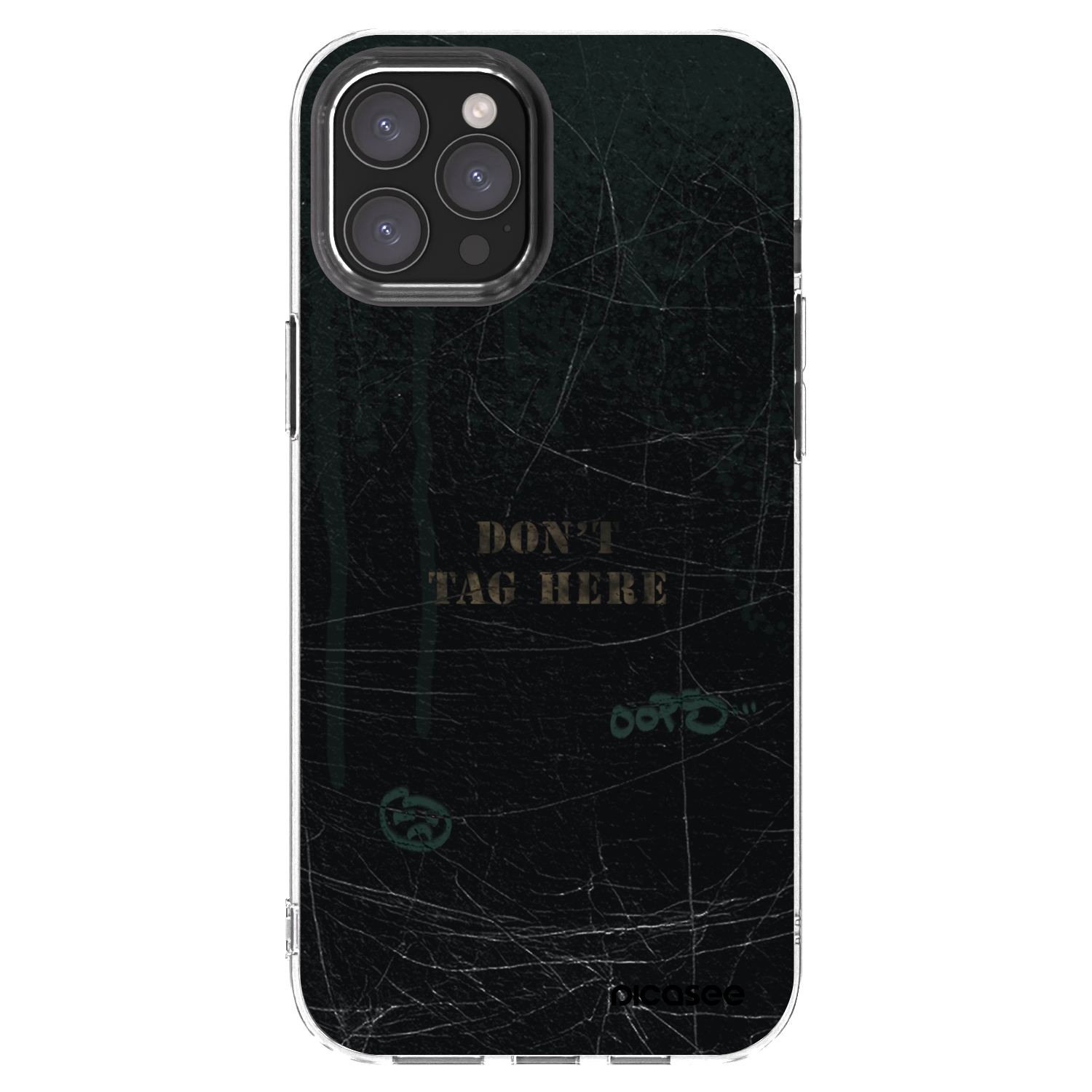 Picasee silikonowe przeźroczyste etui na Apple iPhone 12 Pro Max - DON´T TAG