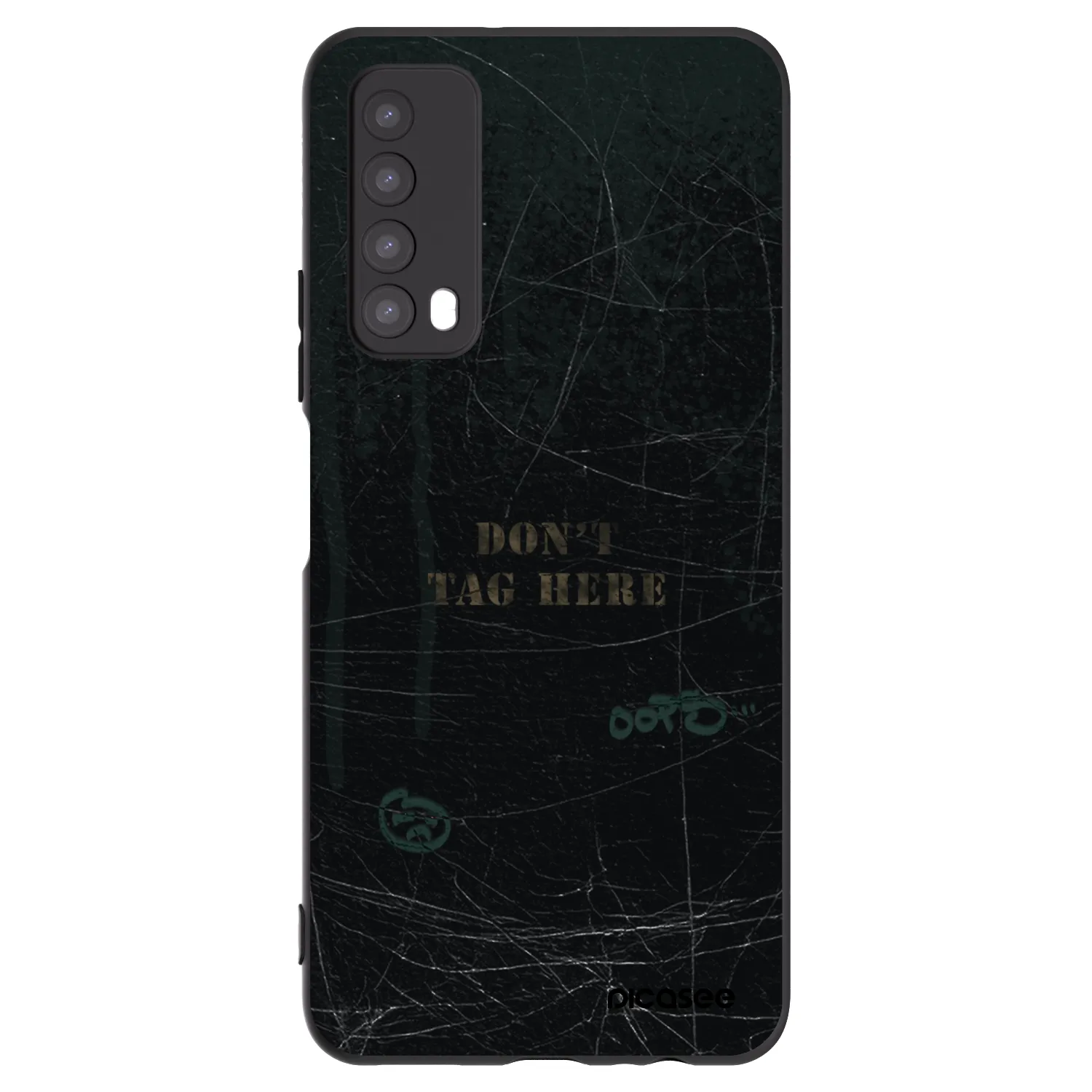 Picasee silikonowe czarne etui na Huawei P Smart 2021 - DON´T TAG