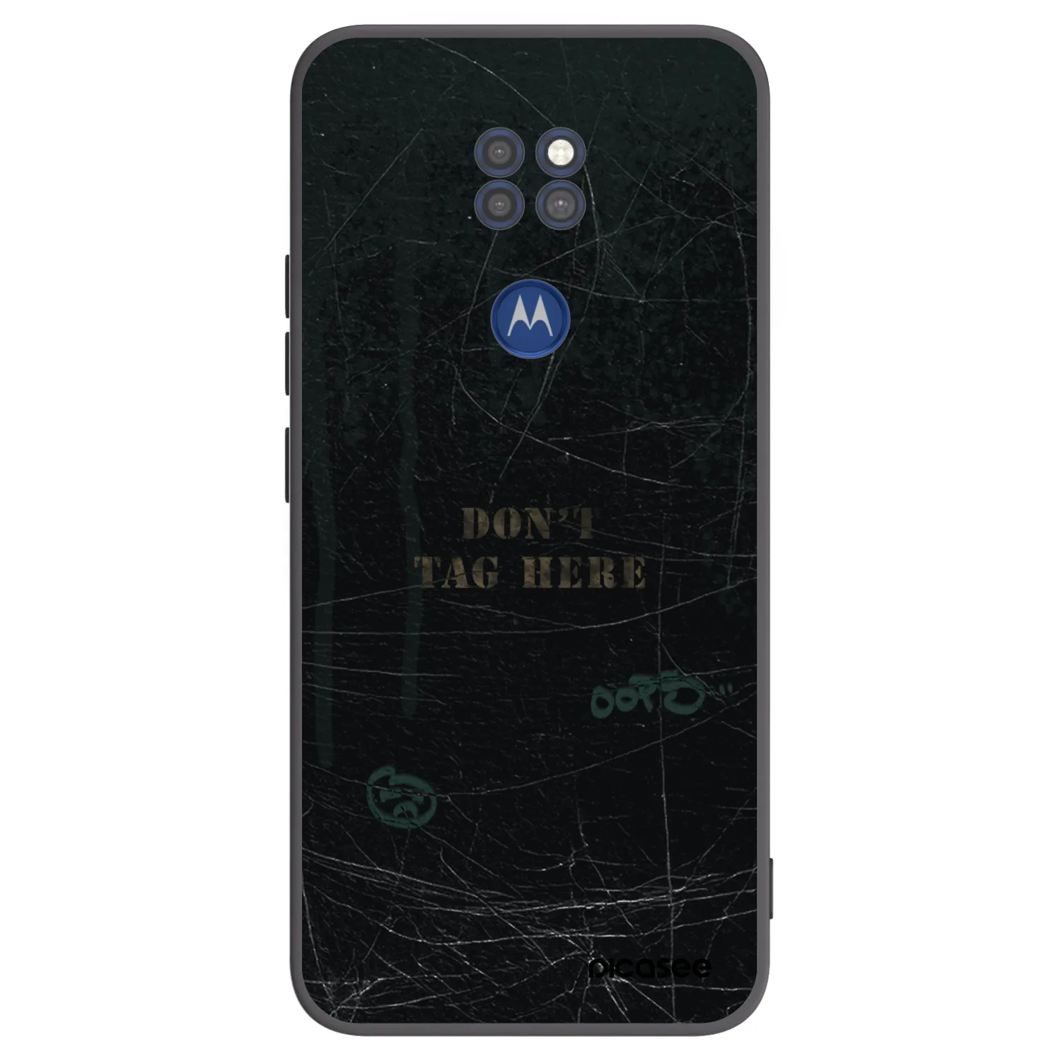Picasee silikonowe czarne etui na Motorola Moto G9 Play - DON´T TAG