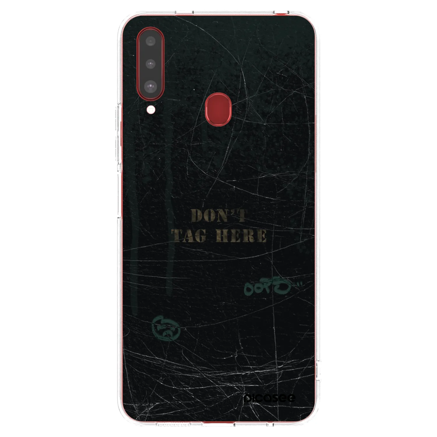 Picasee silikonowe przeźroczyste etui na Samsung Galaxy A20s - DON´T TAG