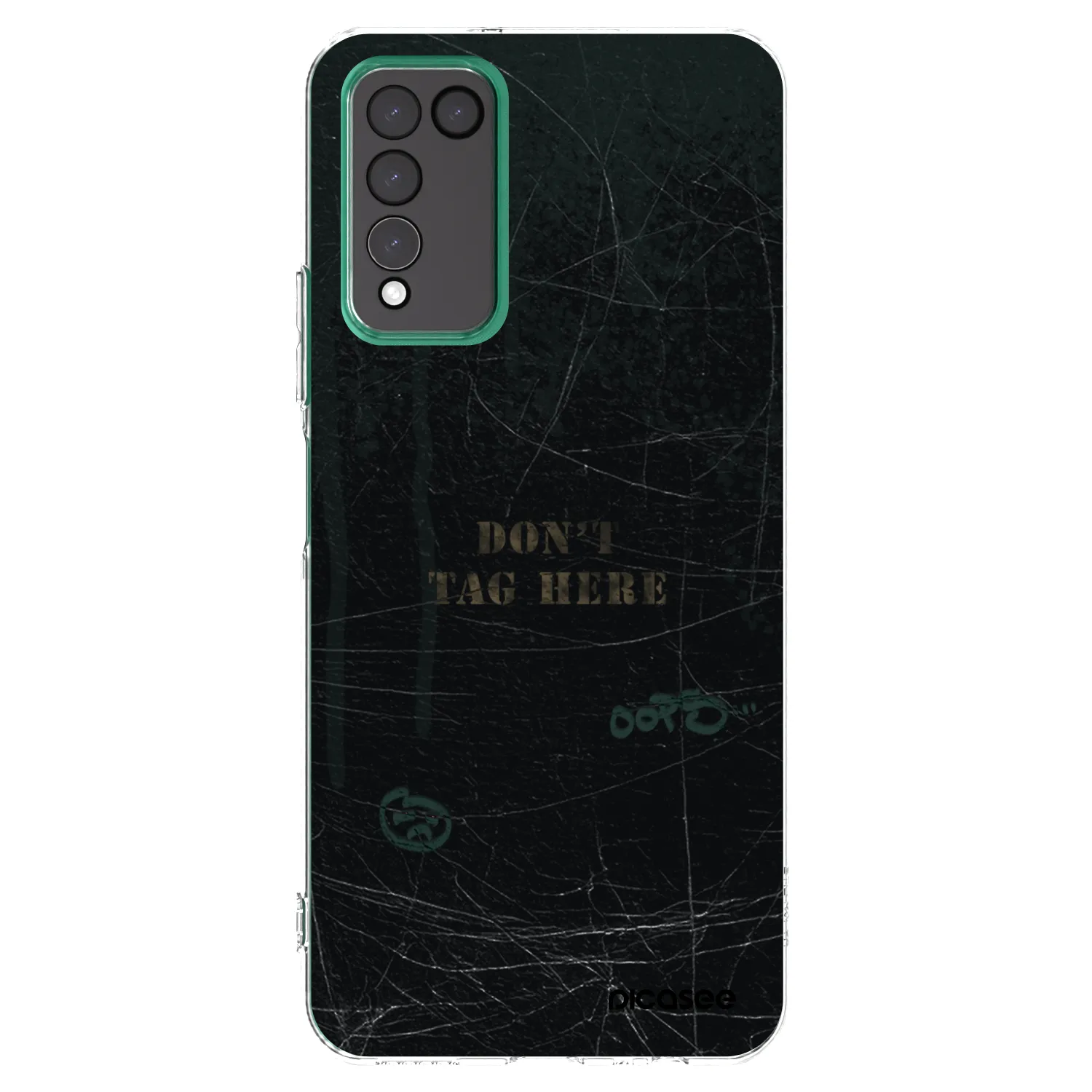 Picasee silikonowe przeźroczyste etui na Honor 10X Lite - DON´T TAG