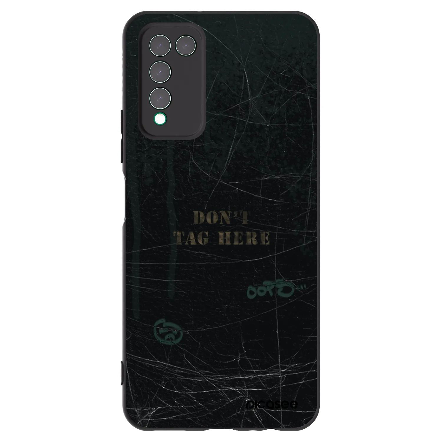 Picasee silikonowe czarne etui na Honor 10X Lite - DON´T TAG
