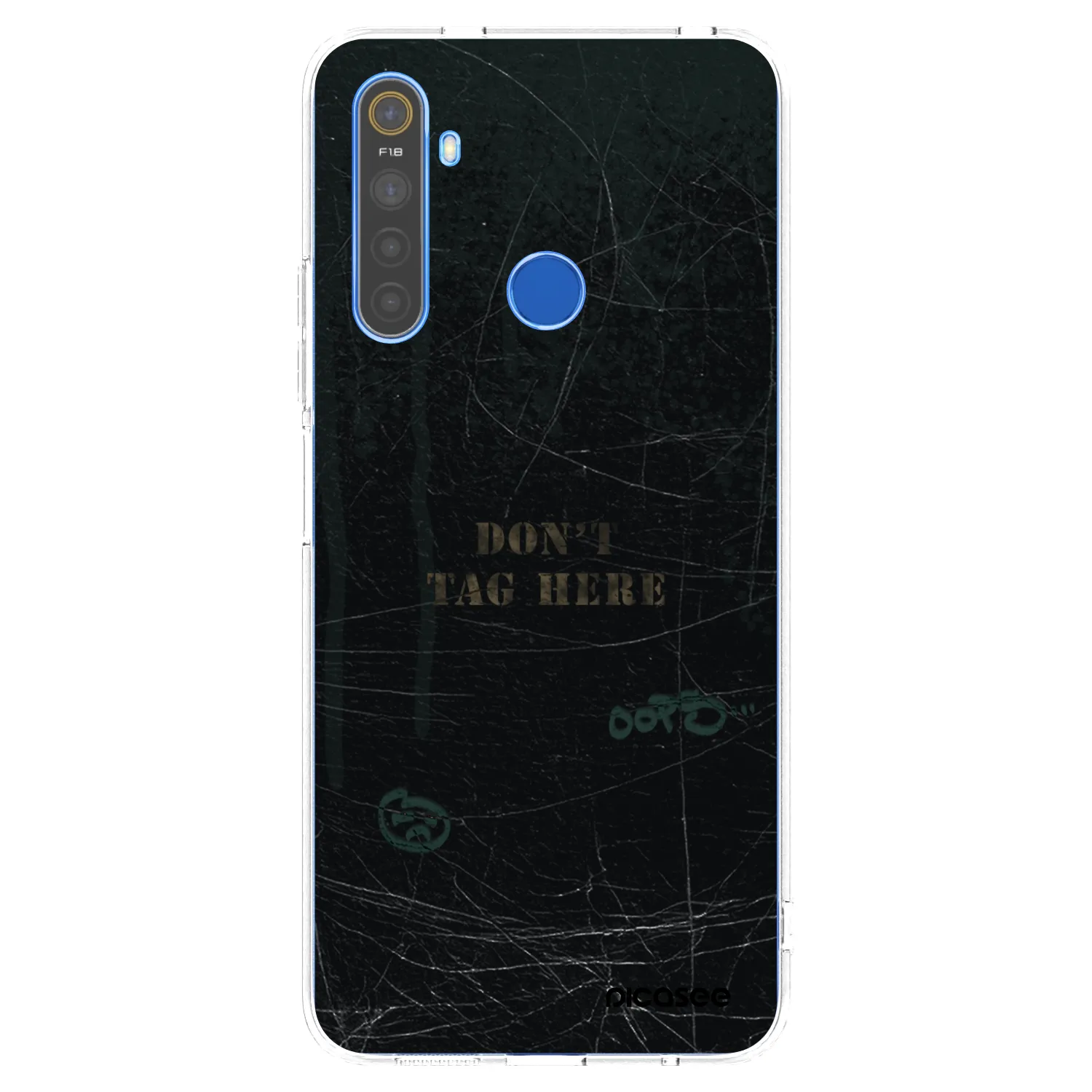 Picasee silikonowe przeźroczyste etui na Realme 5 - DON´T TAG