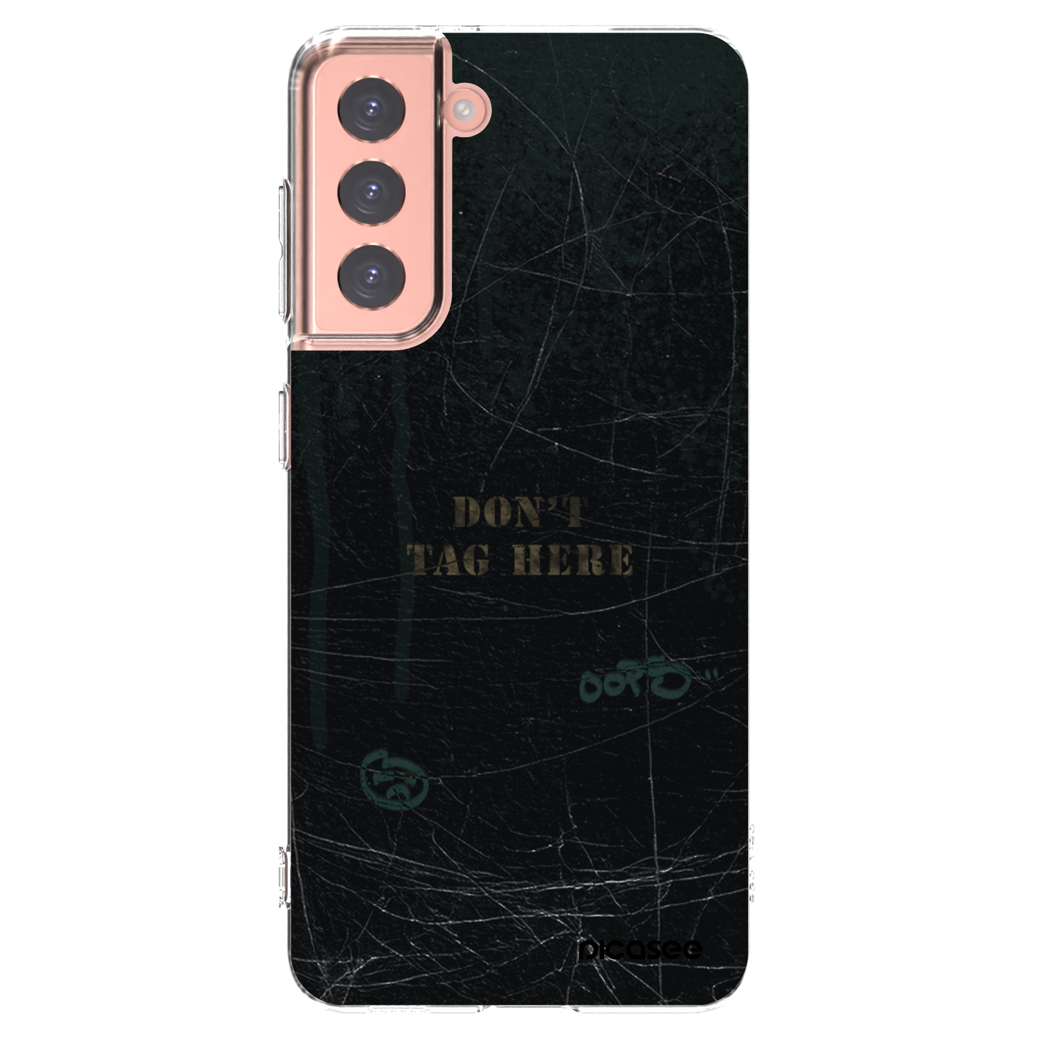 Picasee silikonowe przeźroczyste etui na Samsung Galaxy S21 5G G991B - DON´T TAG