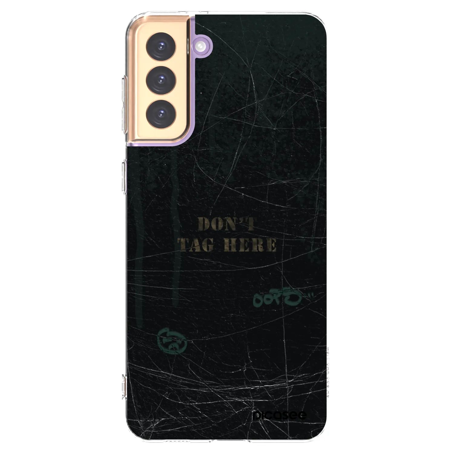 Picasee silikonowe przeźroczyste etui na Samsung Galaxy S21+ 5G G996F - DON´T TAG