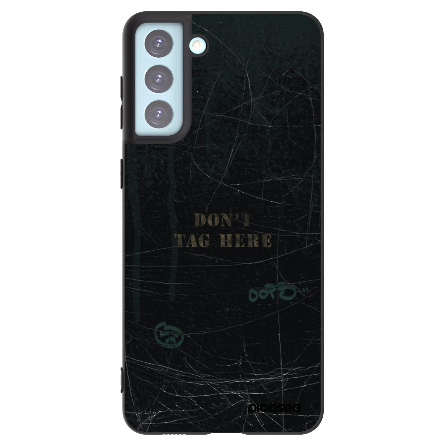 Picasee silikonowe czarne etui na Samsung Galaxy S21+ 5G G996F - DON´T TAG