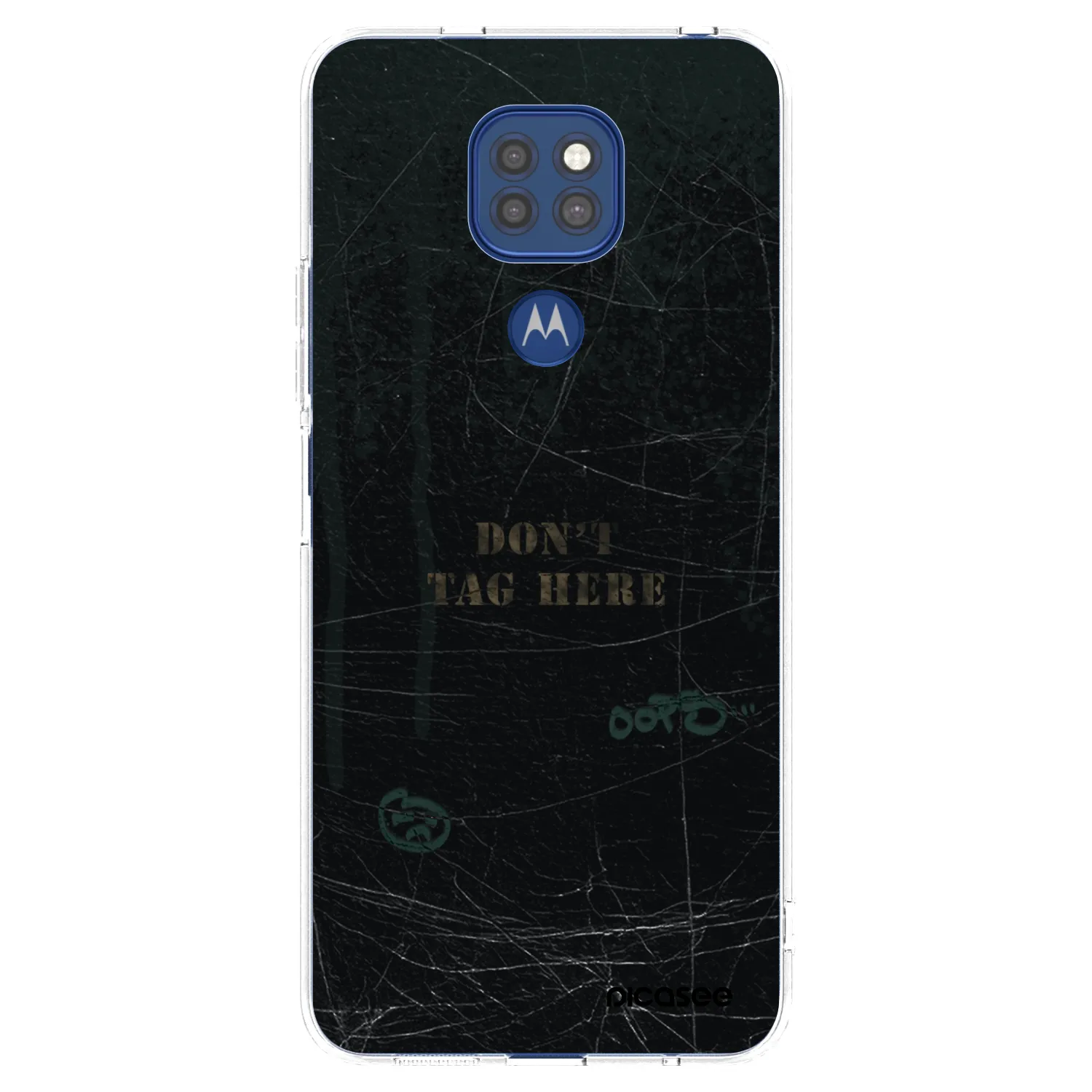 Picasee silikonowe przeźroczyste etui na Motorola Moto G9 Play - DON´T TAG