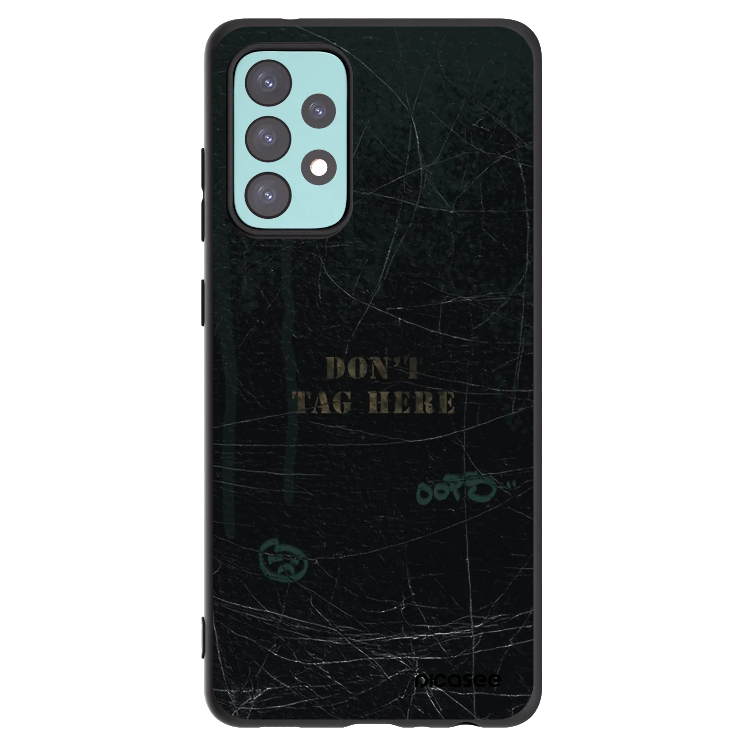 Picasee silikonowe czarne etui na Samsung Galaxy A72 A725F - DON´T TAG