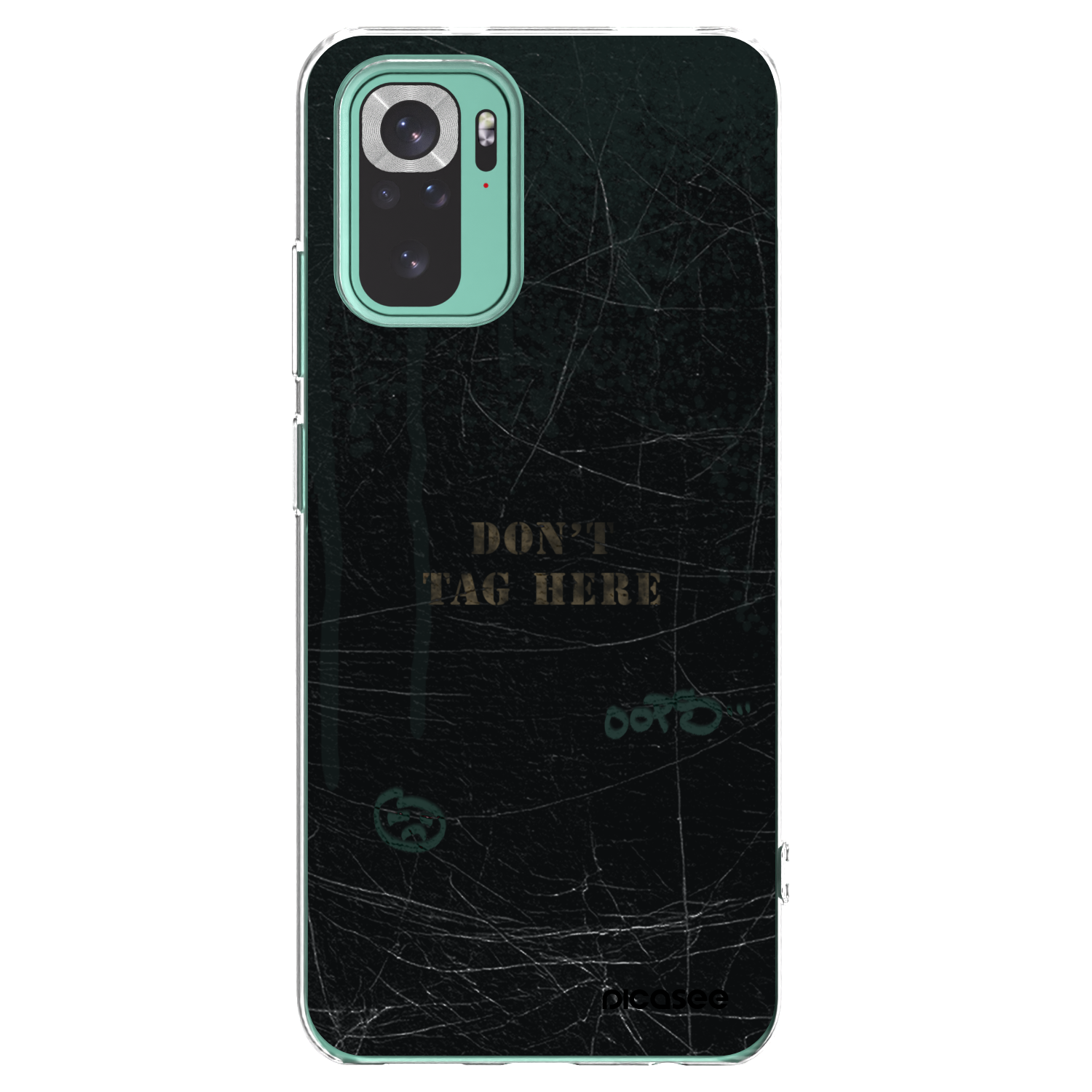 Picasee silikonowe przeźroczyste etui na Xiaomi Redmi Note 10 Pro - DON´T TAG