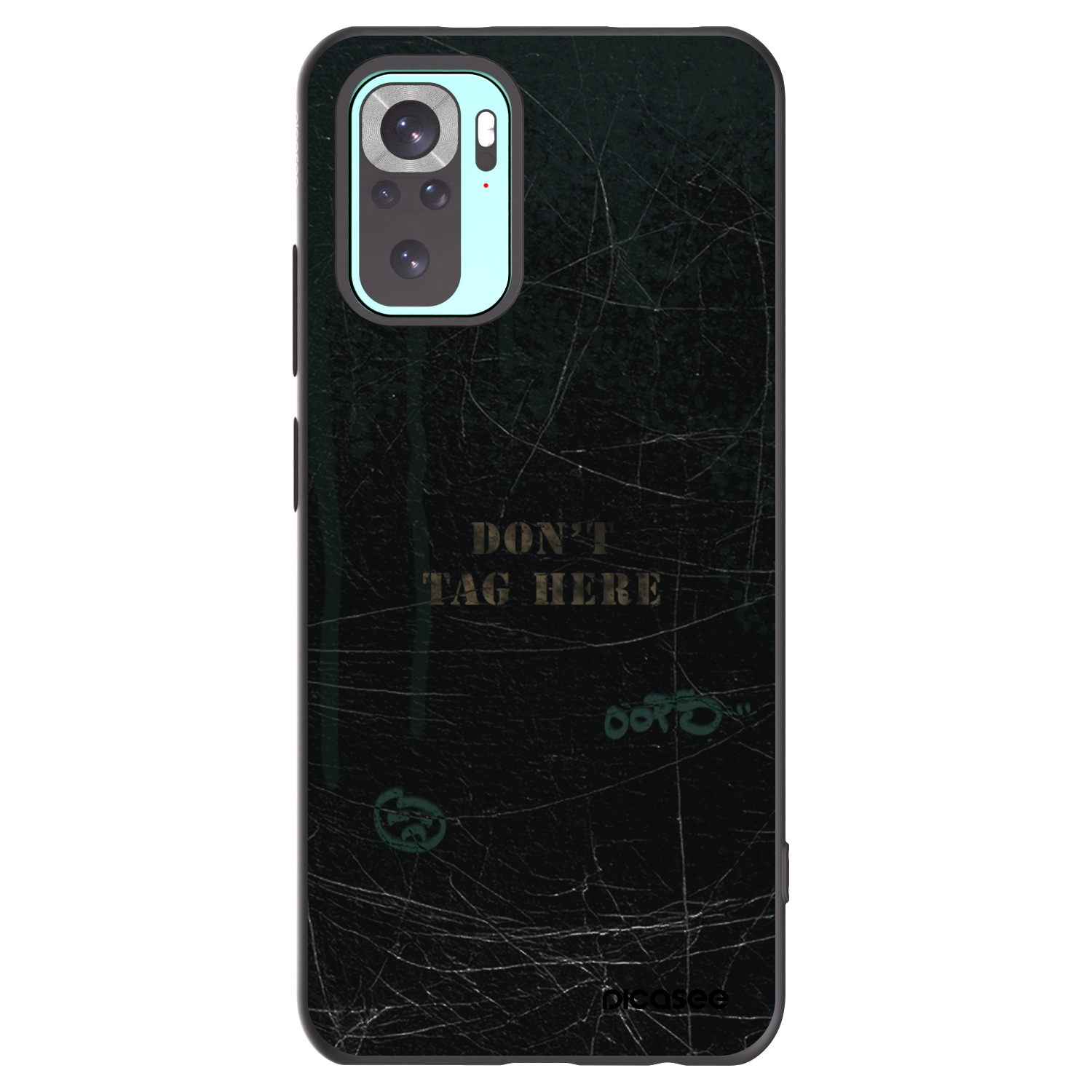 Picasee silikonowe czarne etui na Xiaomi Redmi Note 10 Pro - DON´T TAG
