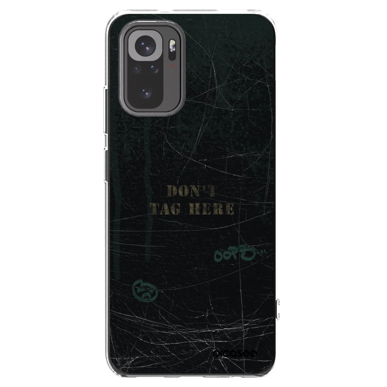 Picasee silikonowe przeźroczyste etui na Xiaomi Redmi Note 10S - DON´T TAG