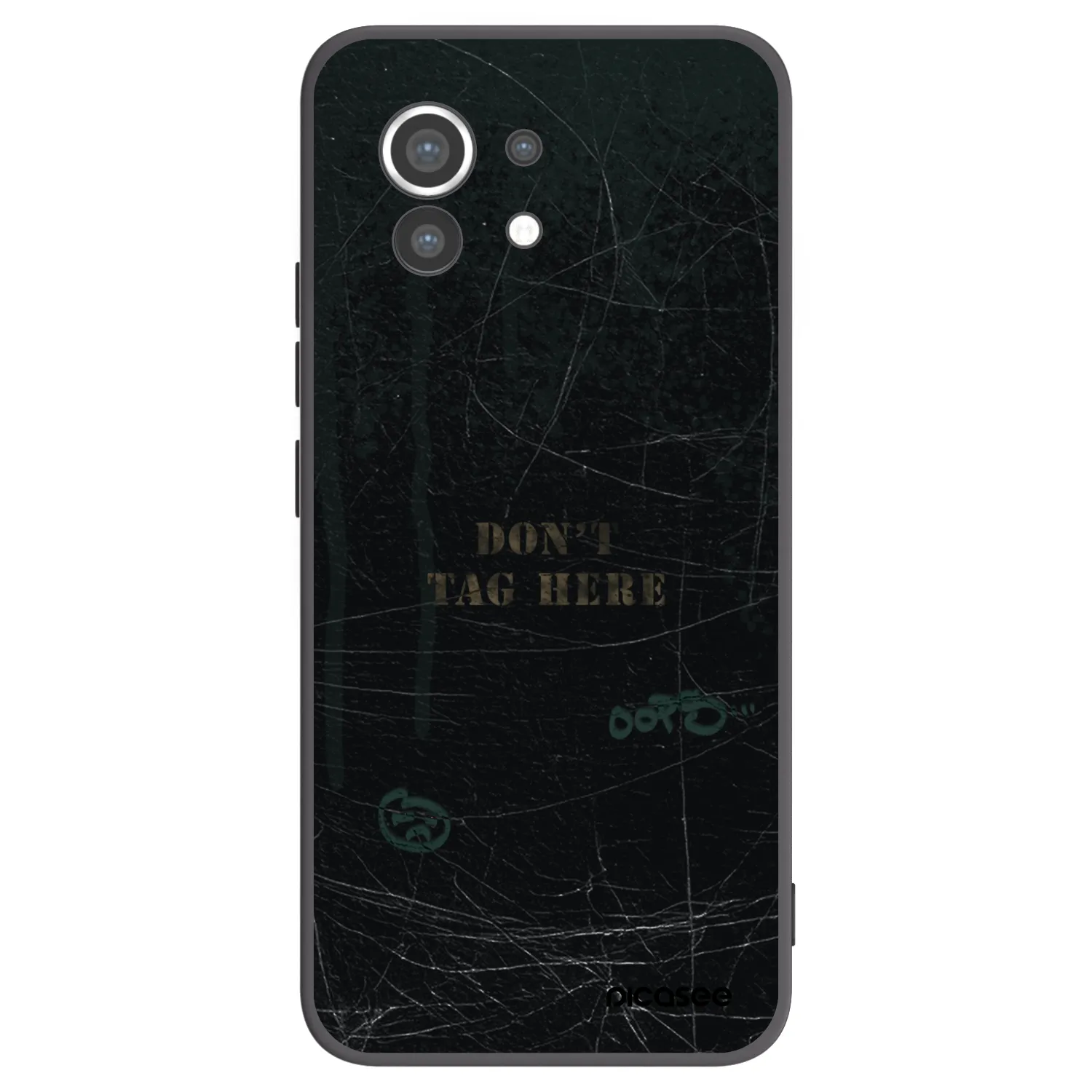 Picasee silikonowe czarne etui na Xiaomi Mi 11 - DON´T TAG