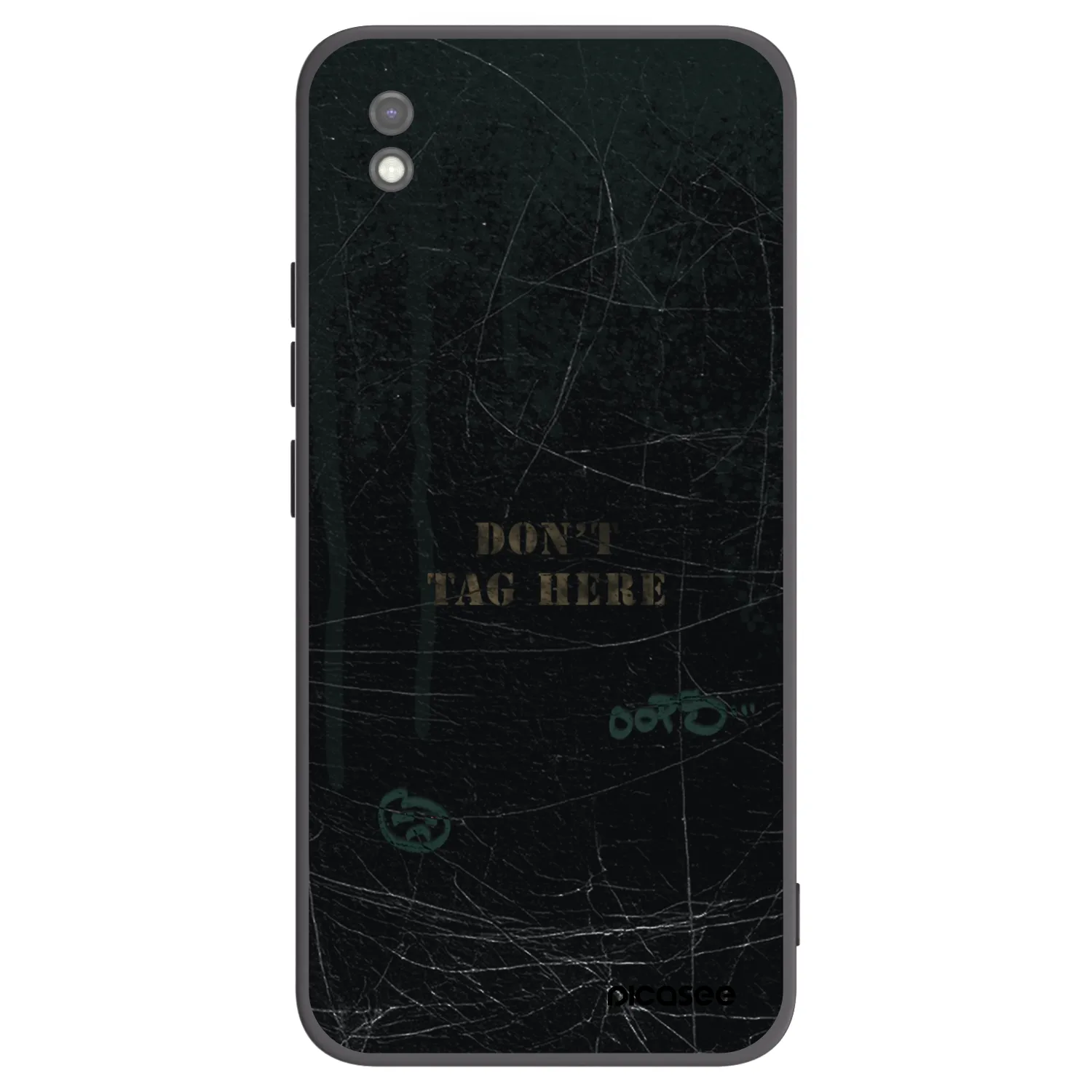 Picasee silikonowe czarne etui na Xiaomi Redmi 9AT - DON´T TAG