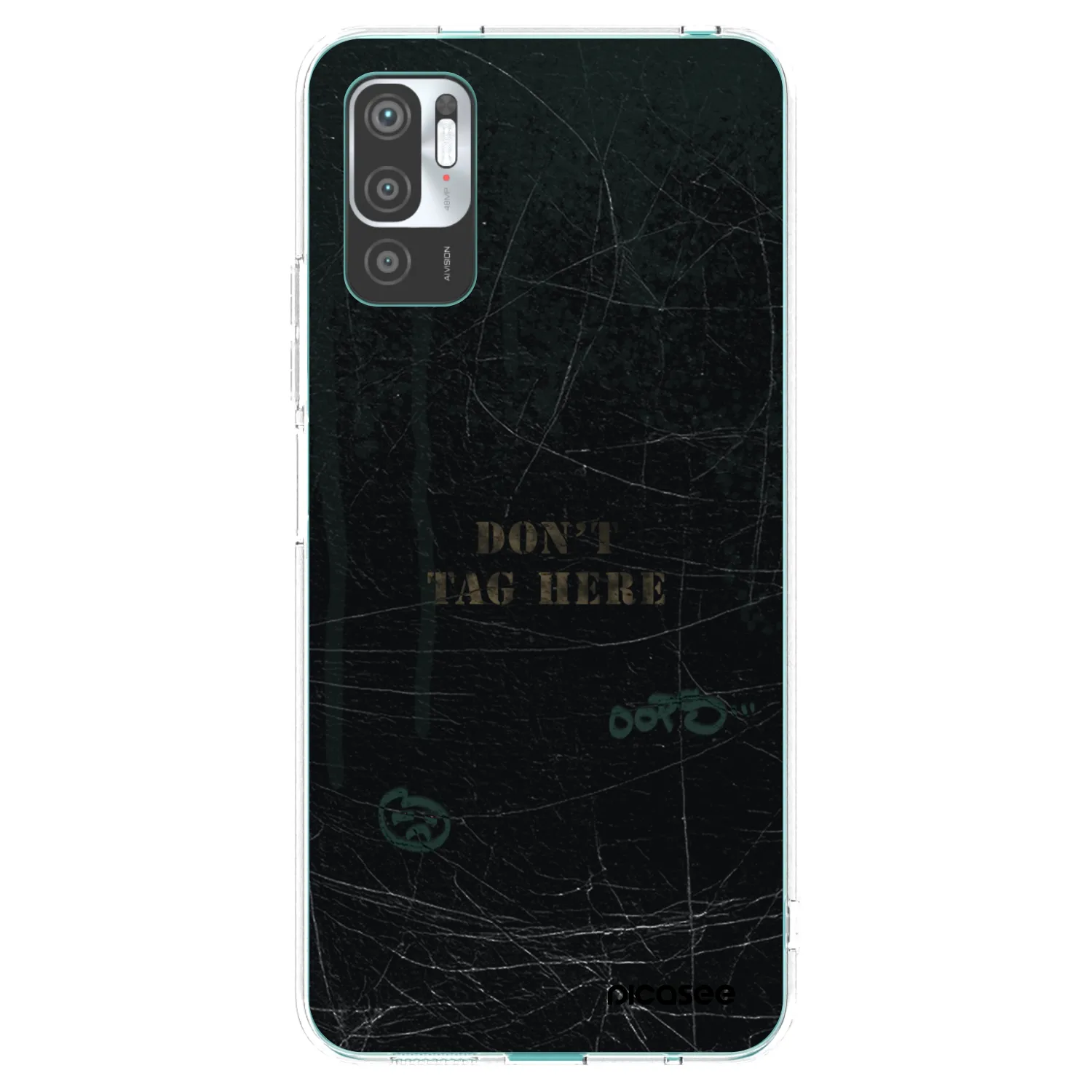 Picasee silikonowe przeźroczyste etui na Xiaomi Redmi Note 10 5G - DON´T TAG