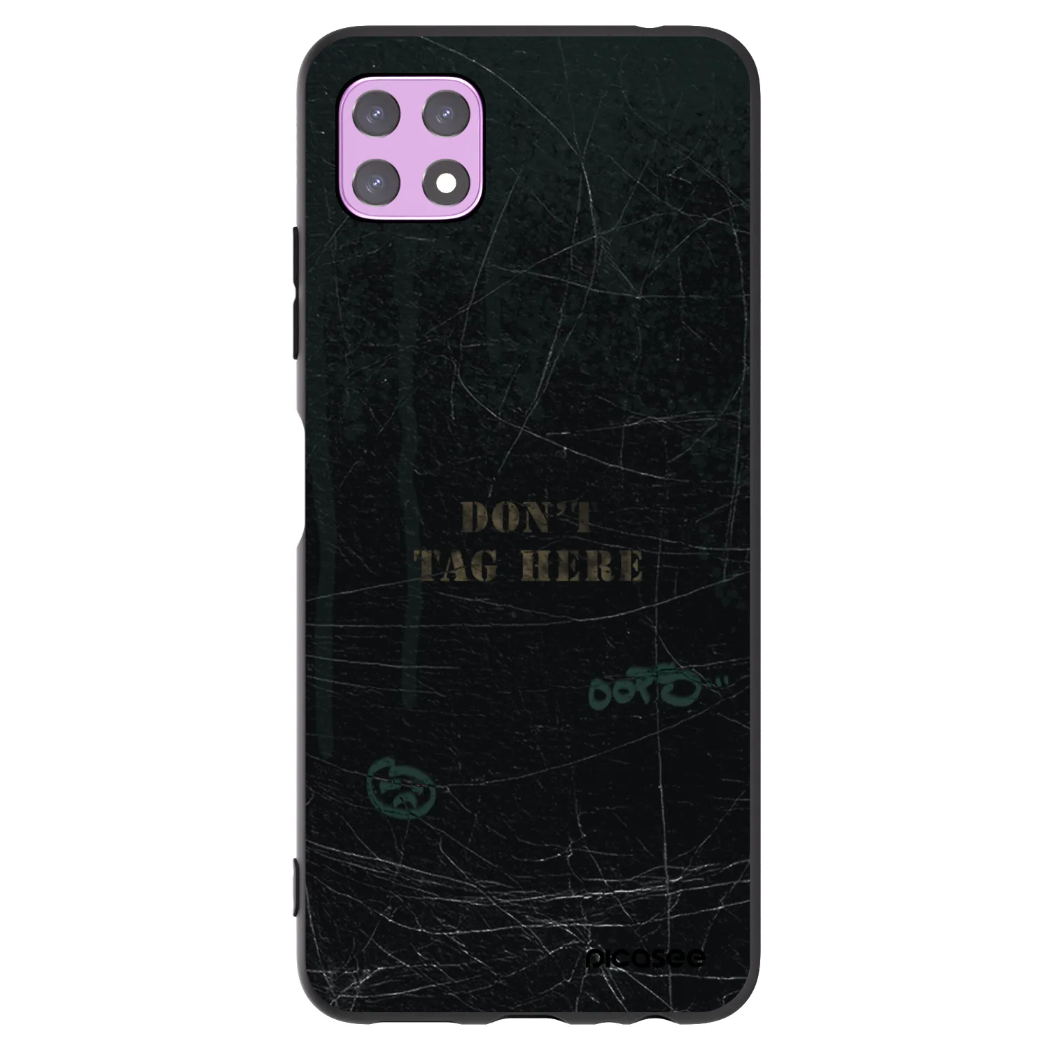 Picasee silikonowe czarne etui na Samsung Galaxy A22 A226B 5G - DON´T TAG