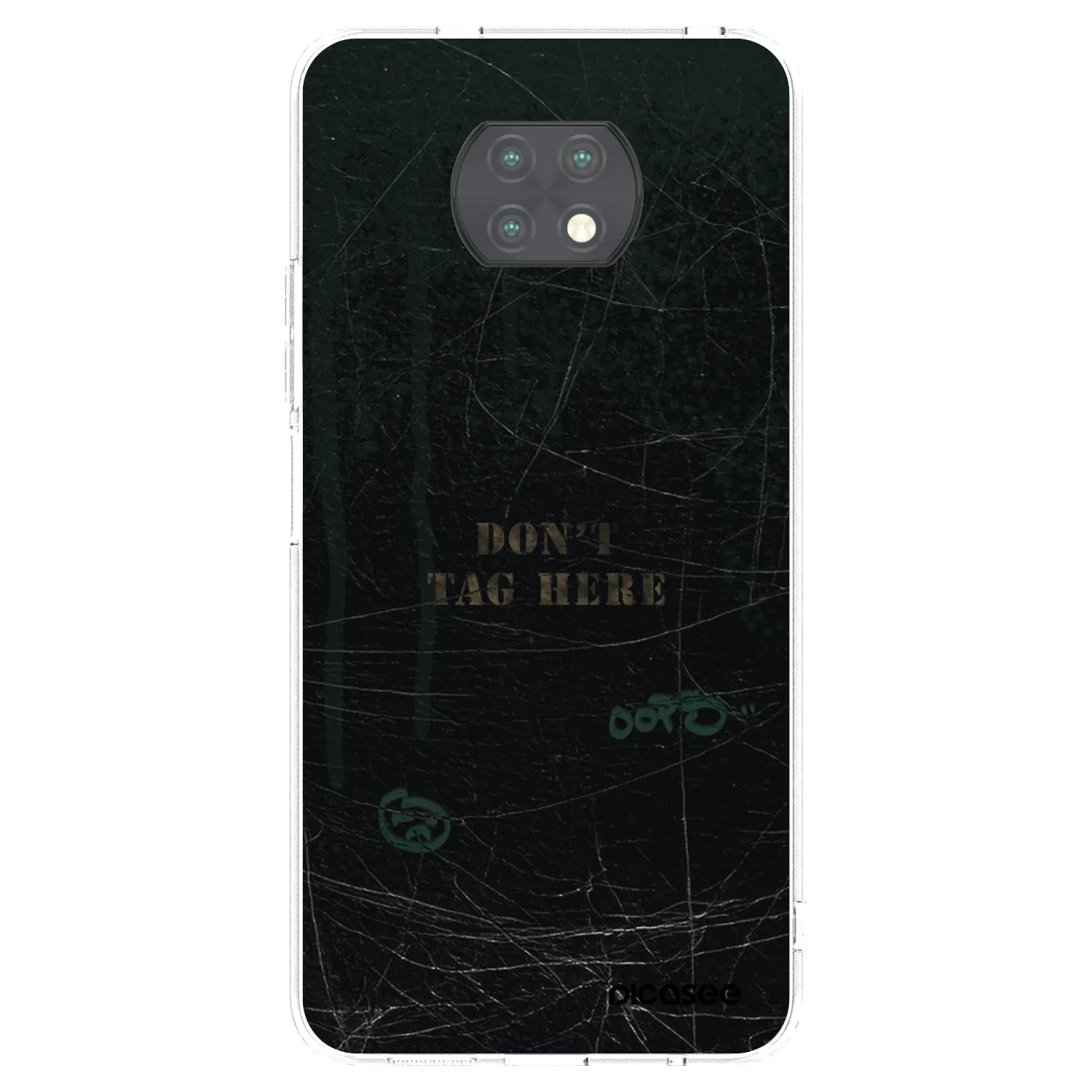 Picasee silikonowe przeźroczyste etui na Xiaomi Redmi Note 9T - DON´T TAG