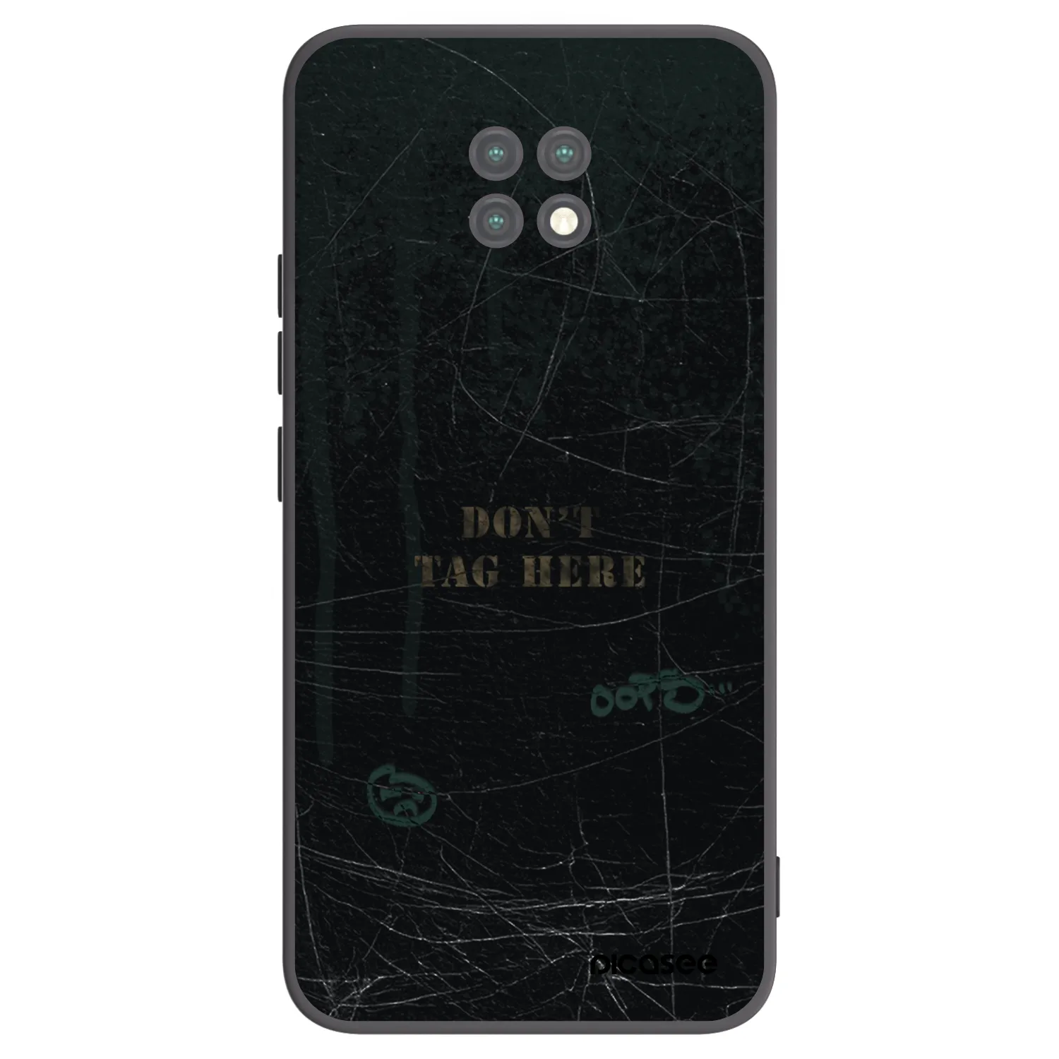 Picasee silikonowe czarne etui na Xiaomi Redmi Note 9T - DON´T TAG