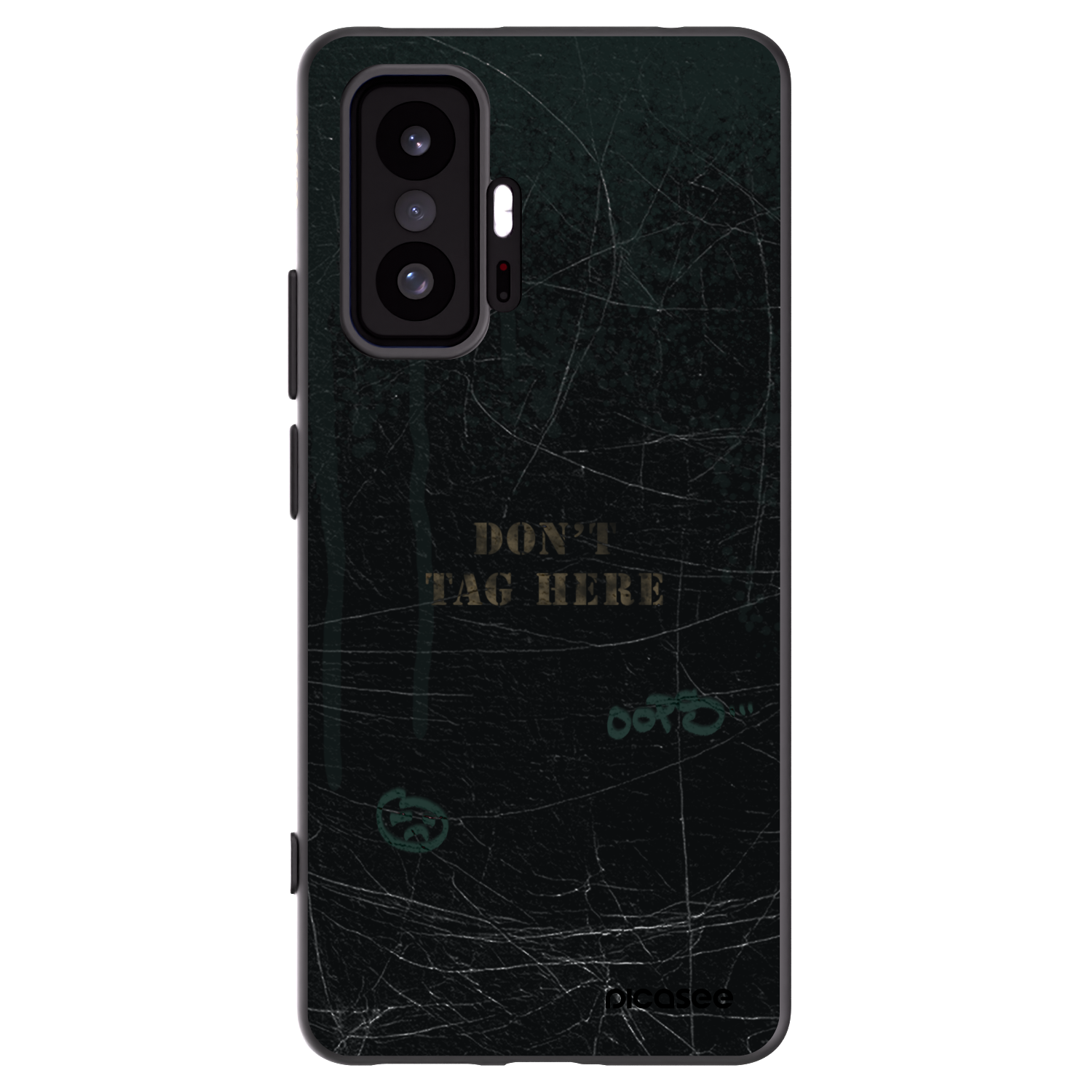 Picasee silikonowe czarne etui na Xiaomi 11T - DON´T TAG