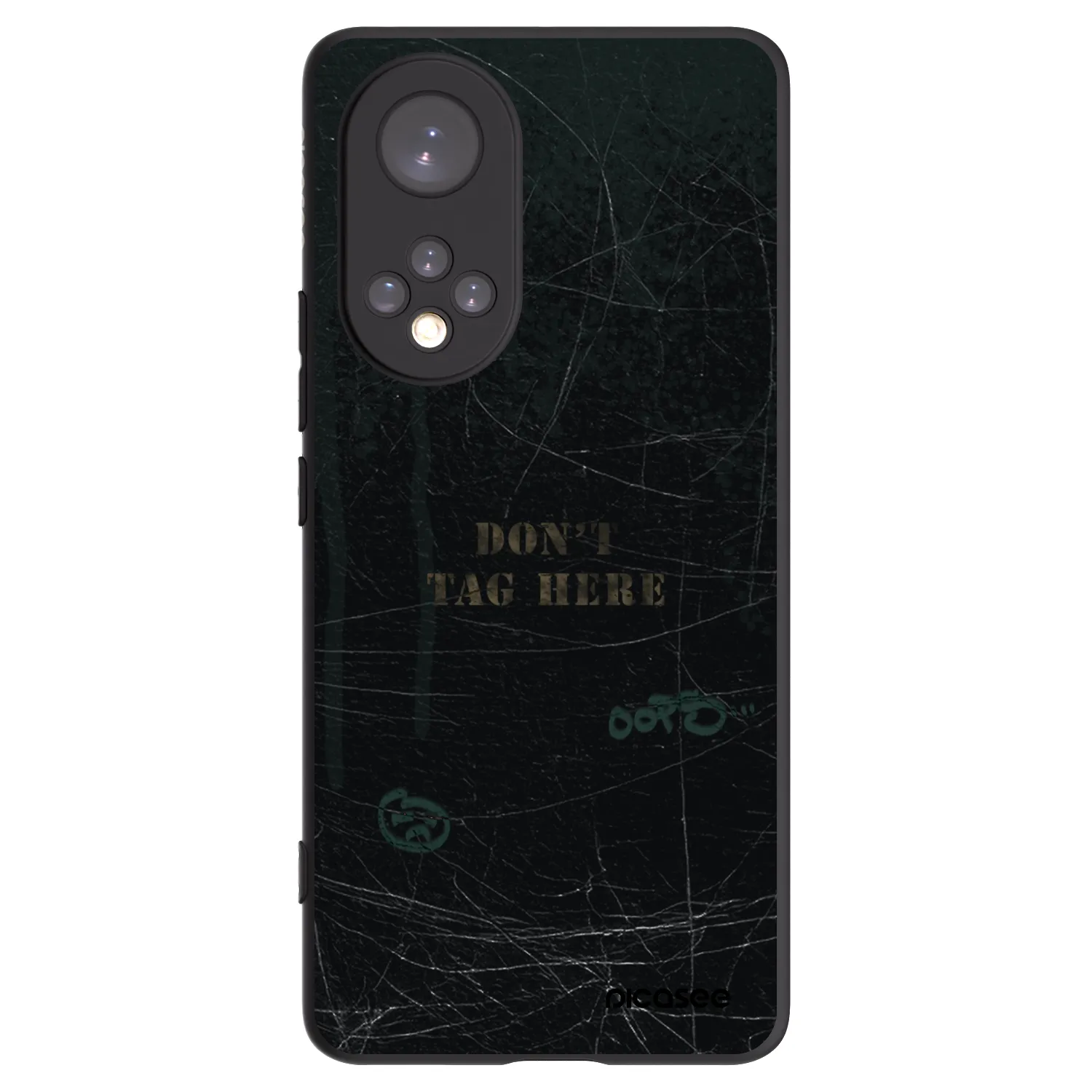 Picasee silikonowe czarne etui na Honor 50 5G - DON´T TAG