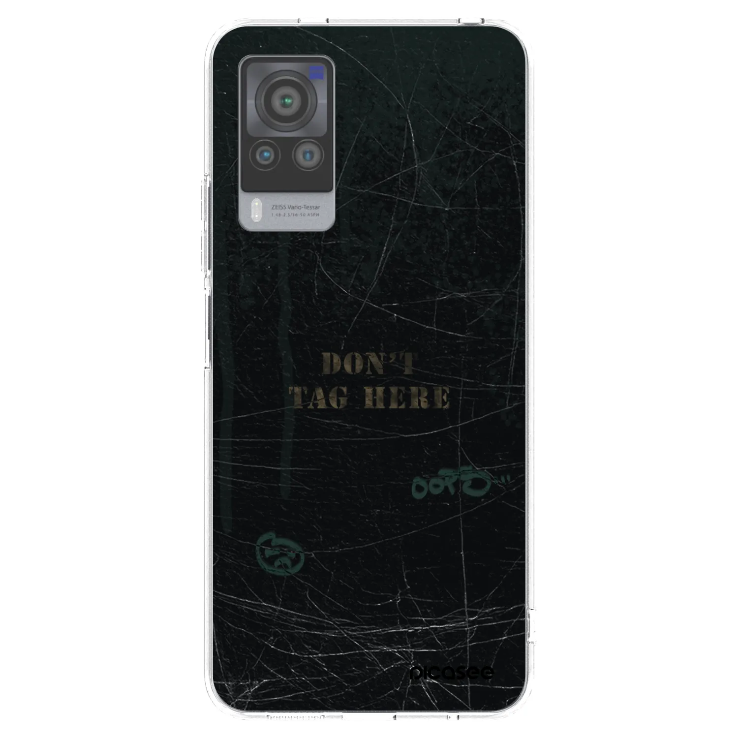 Picasee silikonowe przeźroczyste etui na Vivo X60 Pro 5G - DON´T TAG