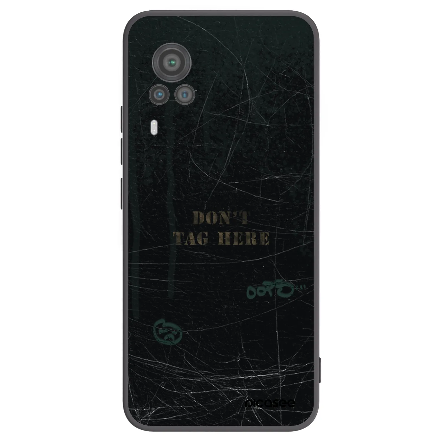Picasee silikonowe czarne etui na Vivo X60 Pro 5G - DON´T TAG