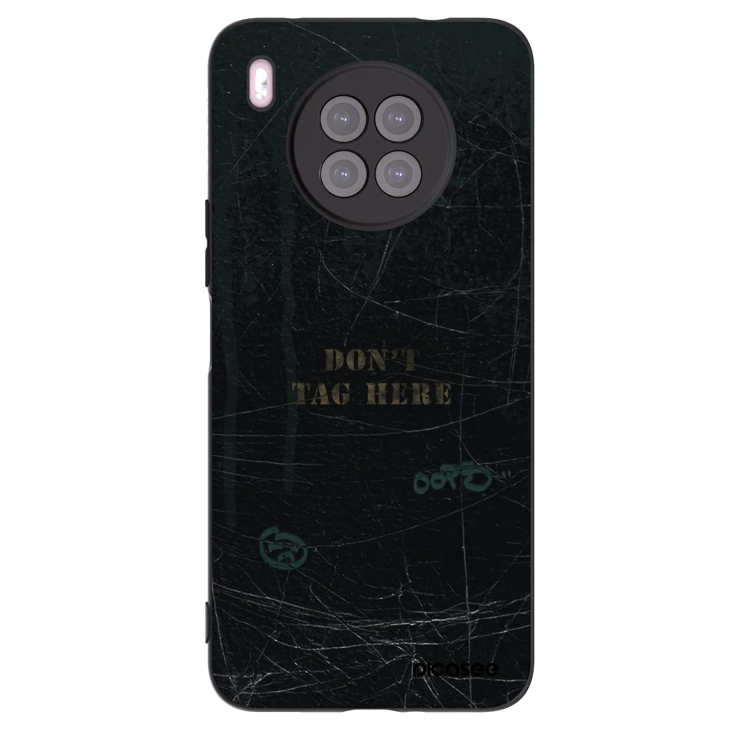 Picasee silikonowe czarne etui na Huawei Nova 8i - DON´T TAG