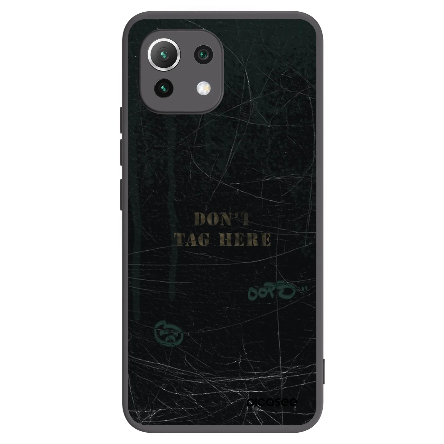 Picasee silikonowe czarne etui na Xiaomi 11 Lite 5G NE - DON´T TAG