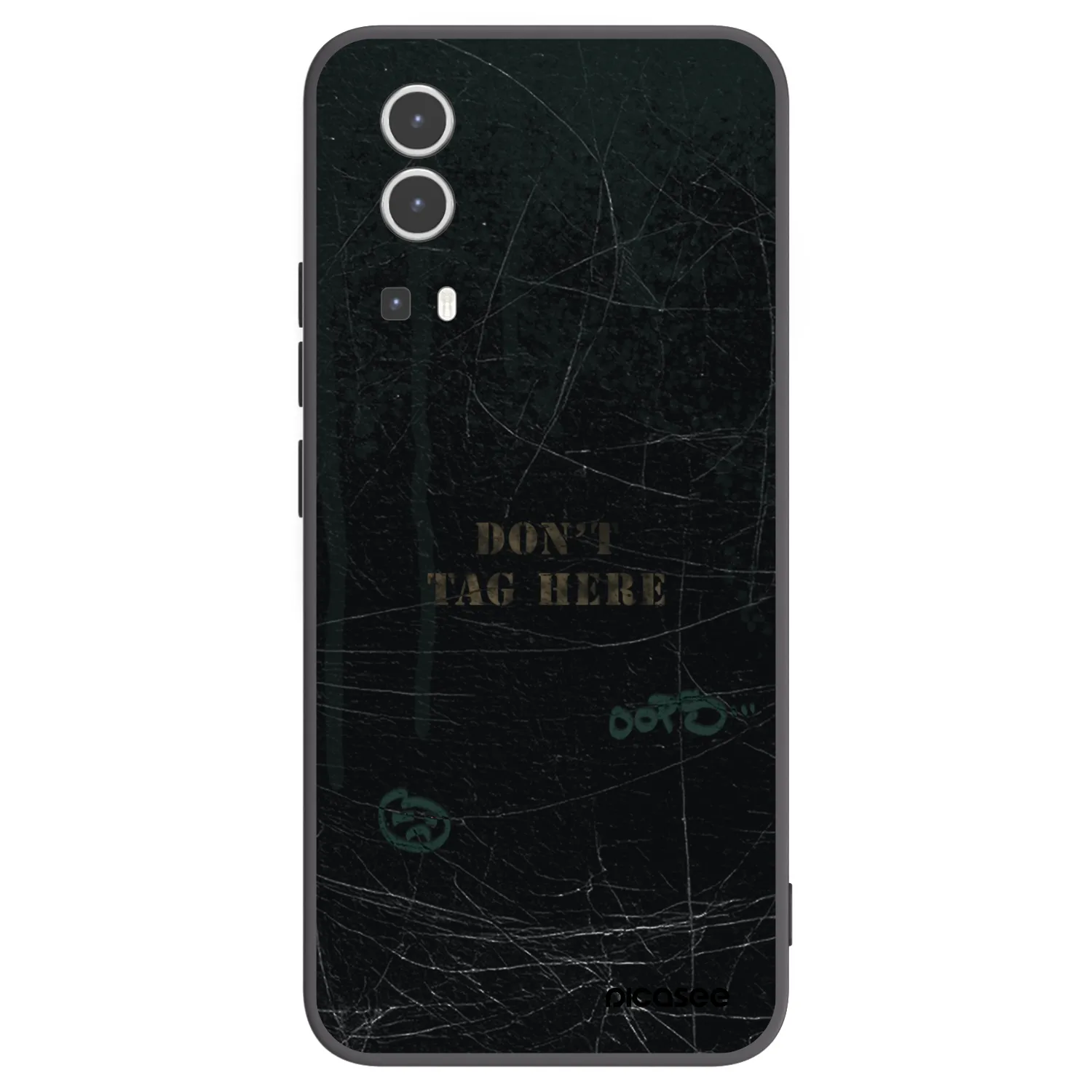 Picasee silikonowe czarne etui na Vivo Y72 5G - DON´T TAG