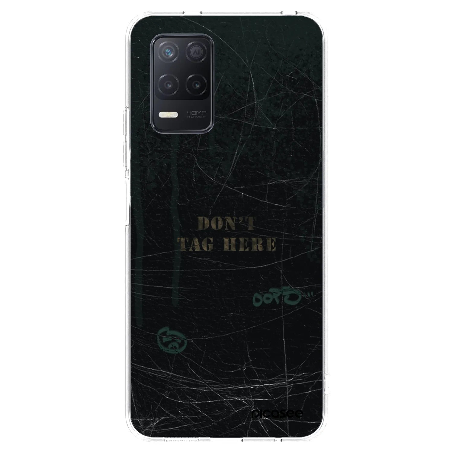 Picasee silikonowe przeźroczyste etui na Realme 8 5G - DON´T TAG
