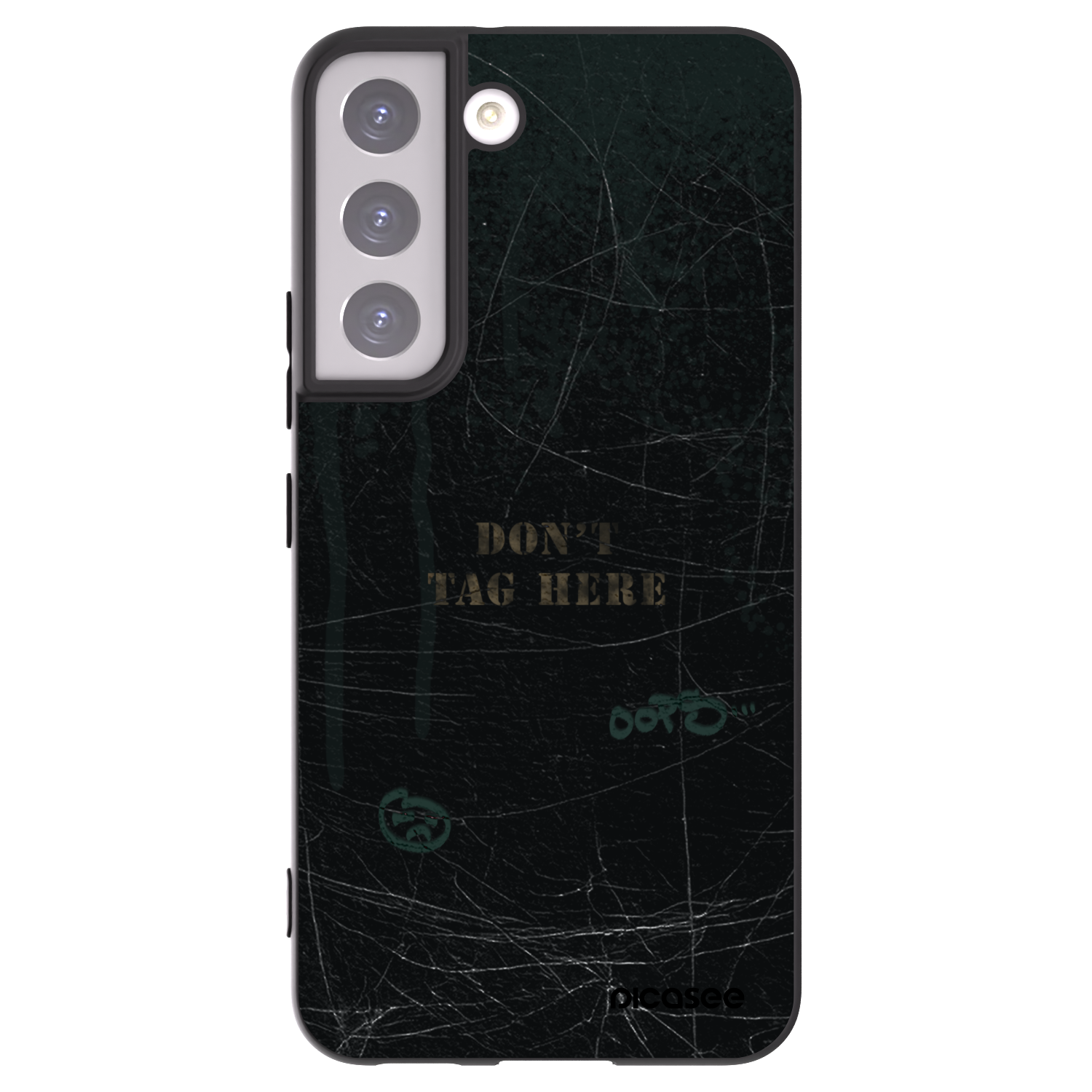 Picasee silikonowe czarne etui na Samsung Galaxy S22 5G - DON´T TAG