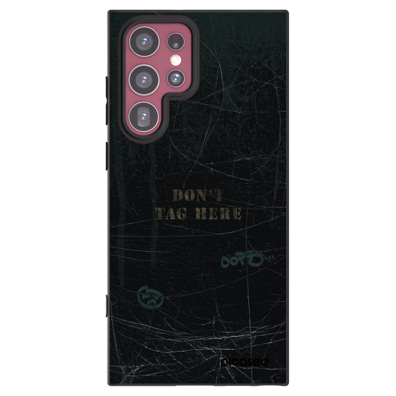 Picasee silikonowe czarne etui na Samsung Galaxy S22 Ultra 5G - DON´T TAG